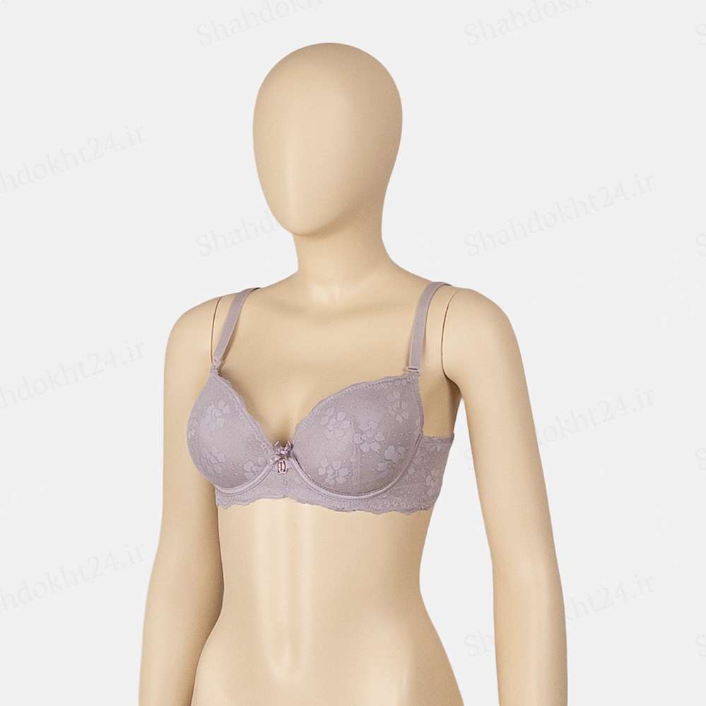 سوتین اسفنجی گیپوری کاپ B فنردار رز Rose کد442